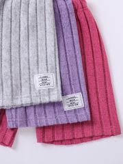Kids' Ribbed Sleeveless Top & Short Set (Pink/Purple/Gray - Three Colors)