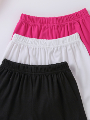 Trendy Kids' City - Themed Alphabet - Printed Short - Sleeve & Short Set (Black, White, Pink)