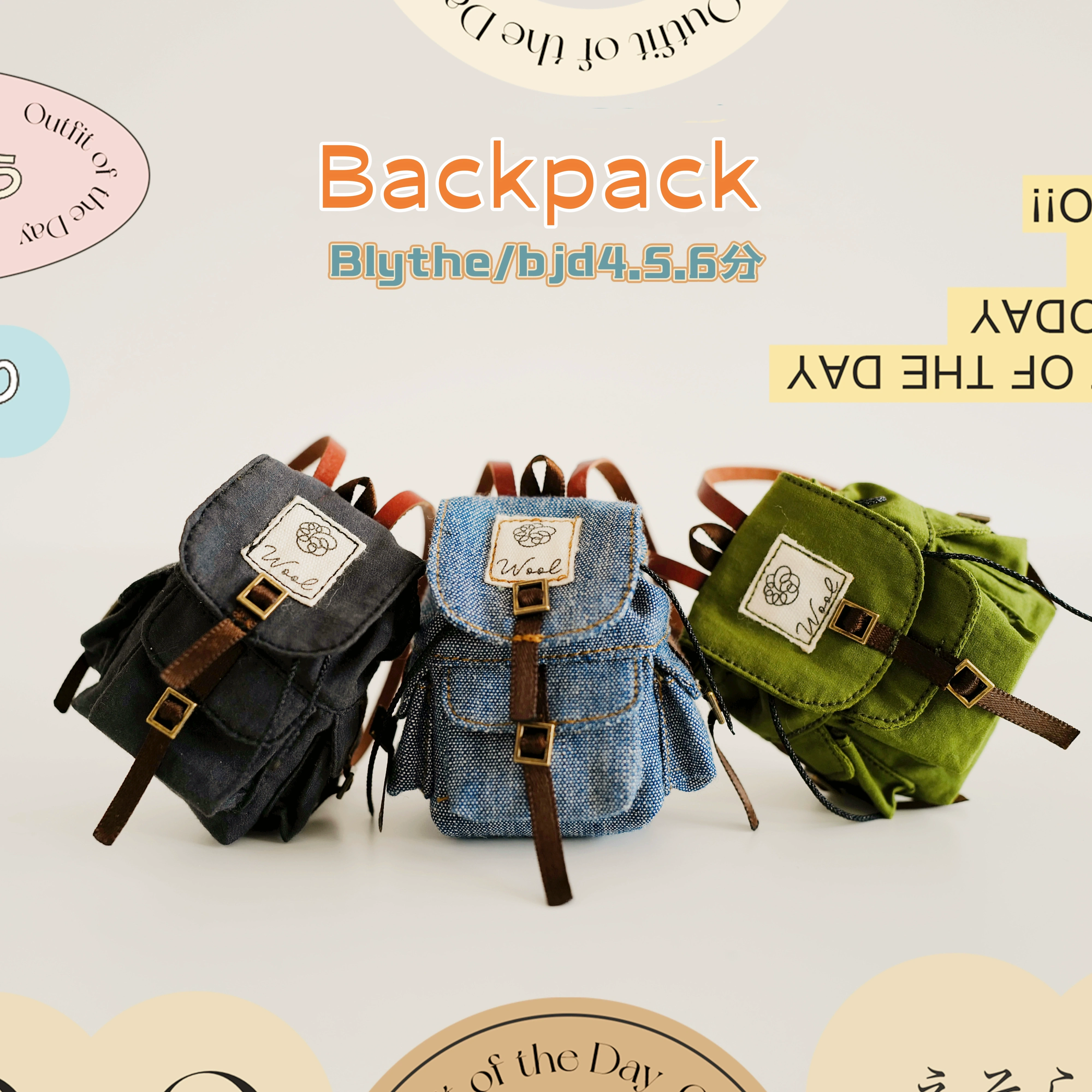 Matching artefact-Backpack♡The scheduled date of shipping : 2 months after payment  ♡ Includes :  - Shirt  - Pants  - Tie  - Apron  ♡ Option :  - Jacket  - Vest  ♡This is a pre-order item.  - This item is made to order.  - It takes several months to make.