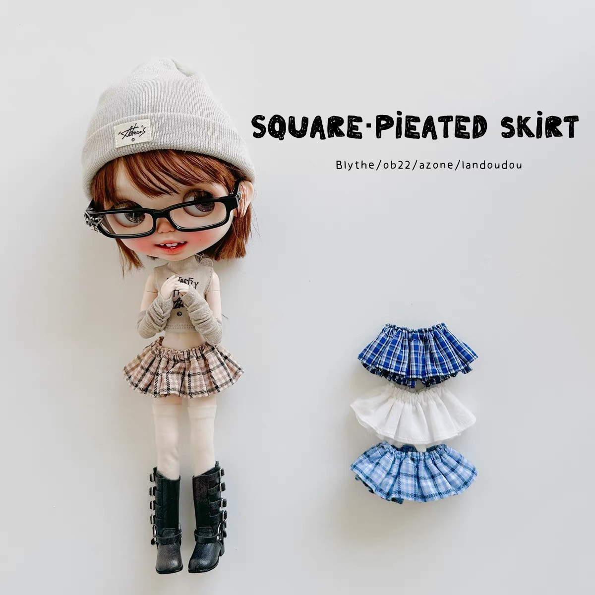 2025 New product-Square Pleated Skirt