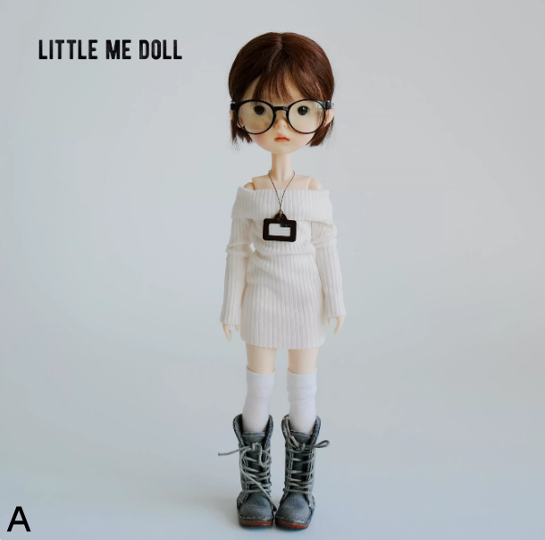 New for the first time in 2026 little me doll-Knitted dress