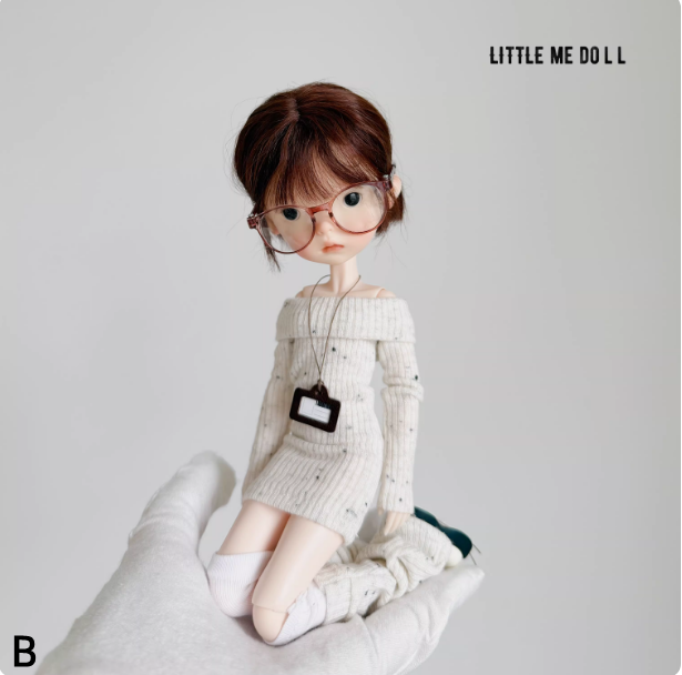 New for the first time in 2026 little me doll-Knitted dress