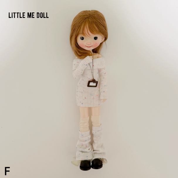 New for the first time in 2026 little me doll-Knitted dress