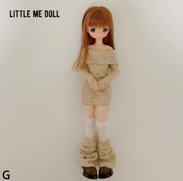New for the first time in 2026 little me doll-Knitted dress