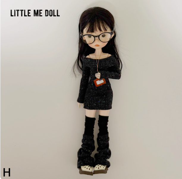 New for the first time in 2026 little me doll-Knitted dress