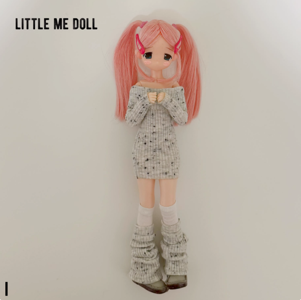 New for the first time in 2026 little me doll-Knitted dress