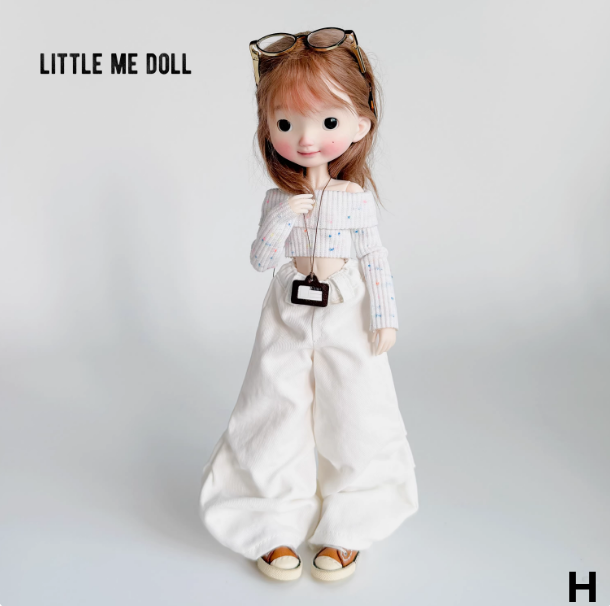 New for the first time in 2026 little me doll-Knitted long sleeve T-shirt