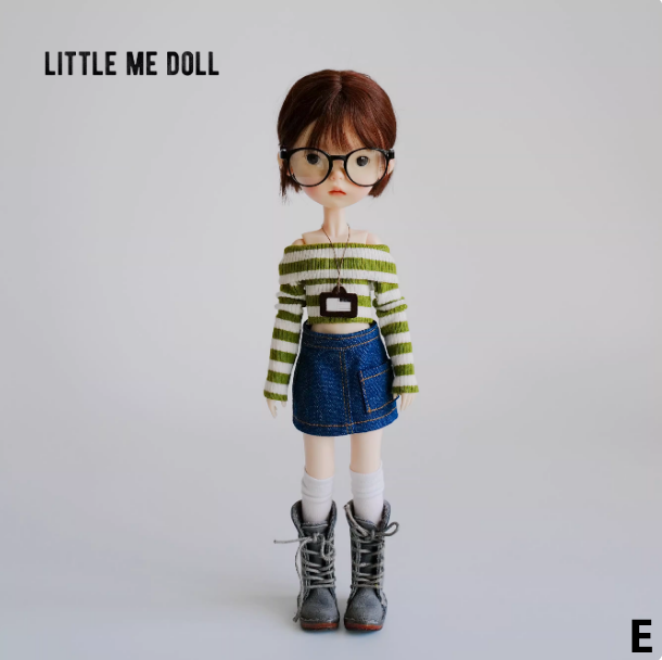 New for the first time in 2026 little me doll-Knitted long sleeve T-shirt