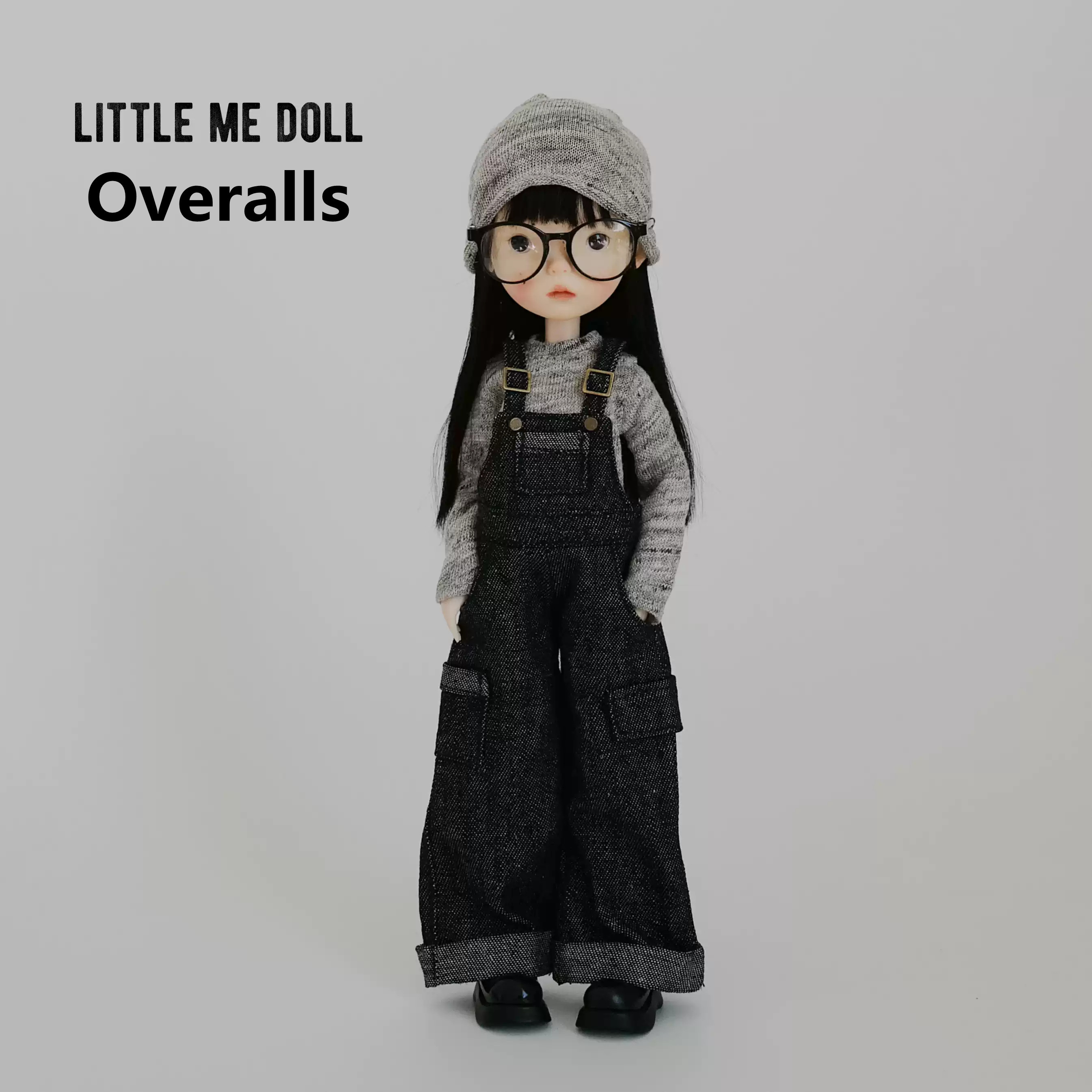 New for the first time in 2026 little me doll-Overalls