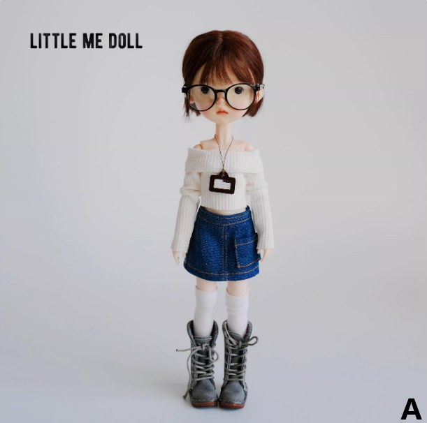 New for the first time in 2026 little me doll-Knitted long sleeve T-shirt