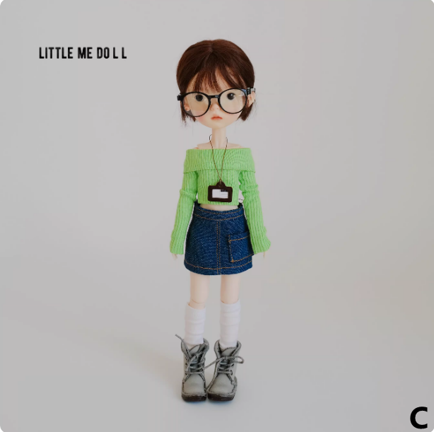 New for the first time in 2026 little me doll-Knitted long sleeve T-shirt