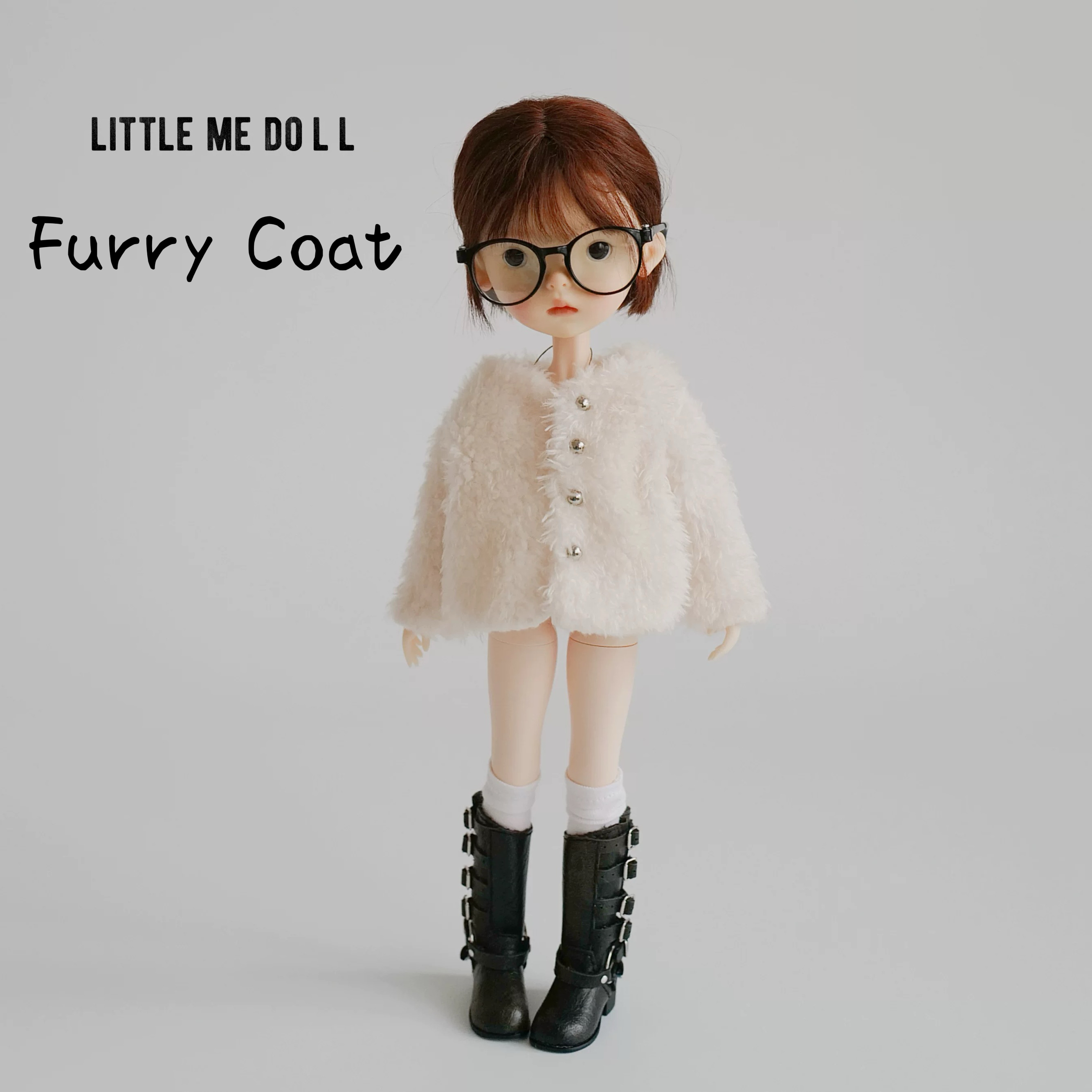 New for the first time in 2026 little me doll-Furry Coat