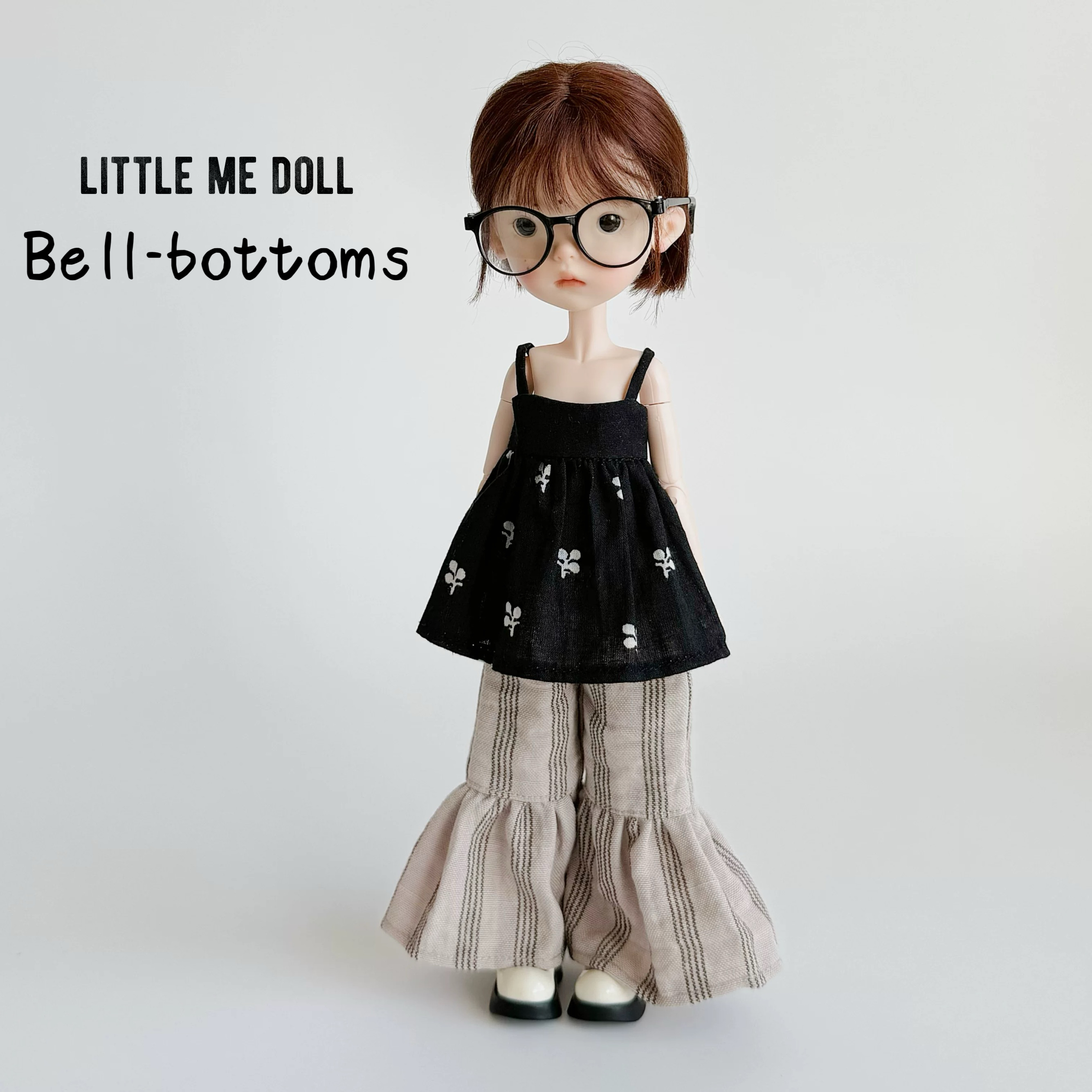 New for the first time in 2026 little me doll-Bell-bottoms pants