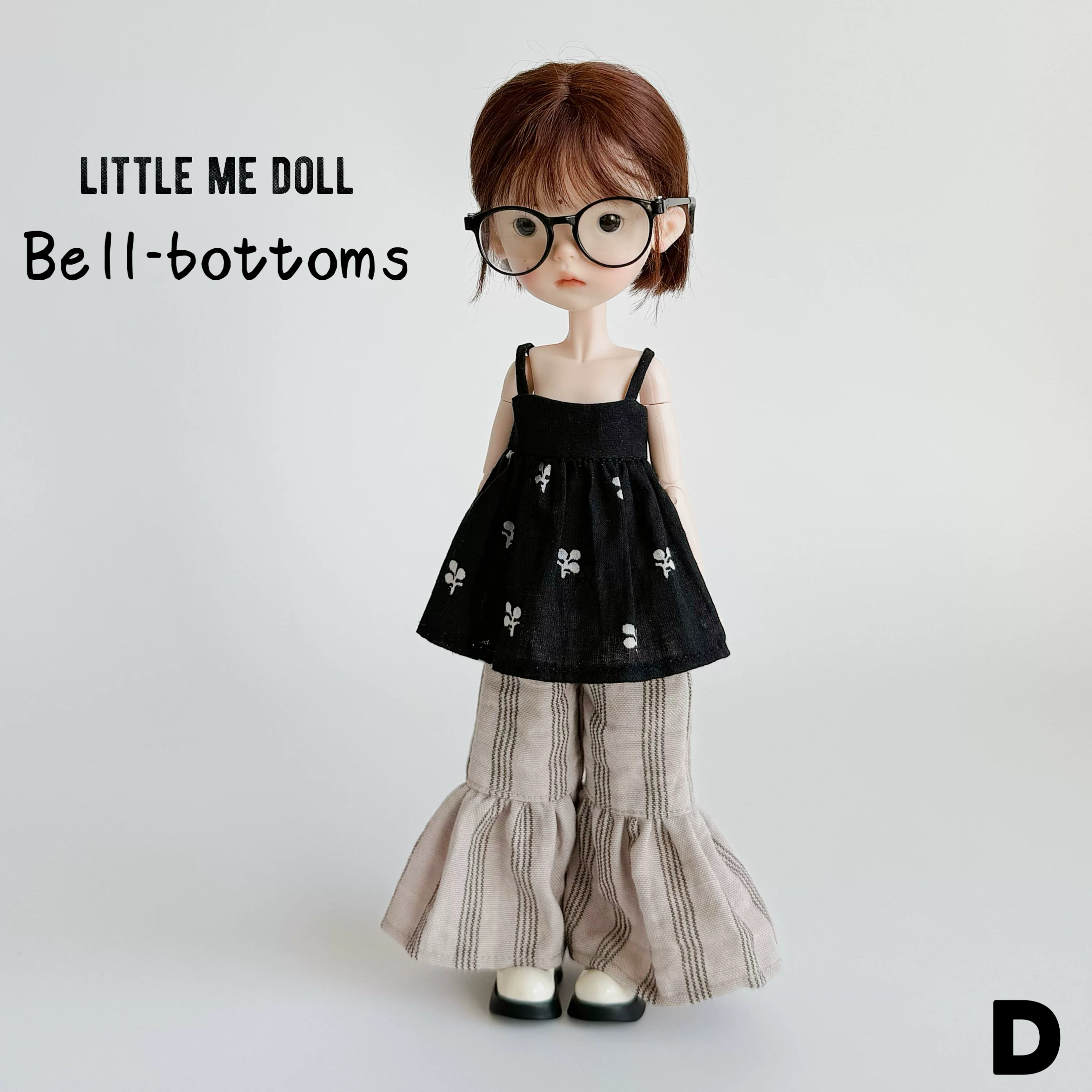 New for the first time in 2026 little me doll-Bell-bottoms pants