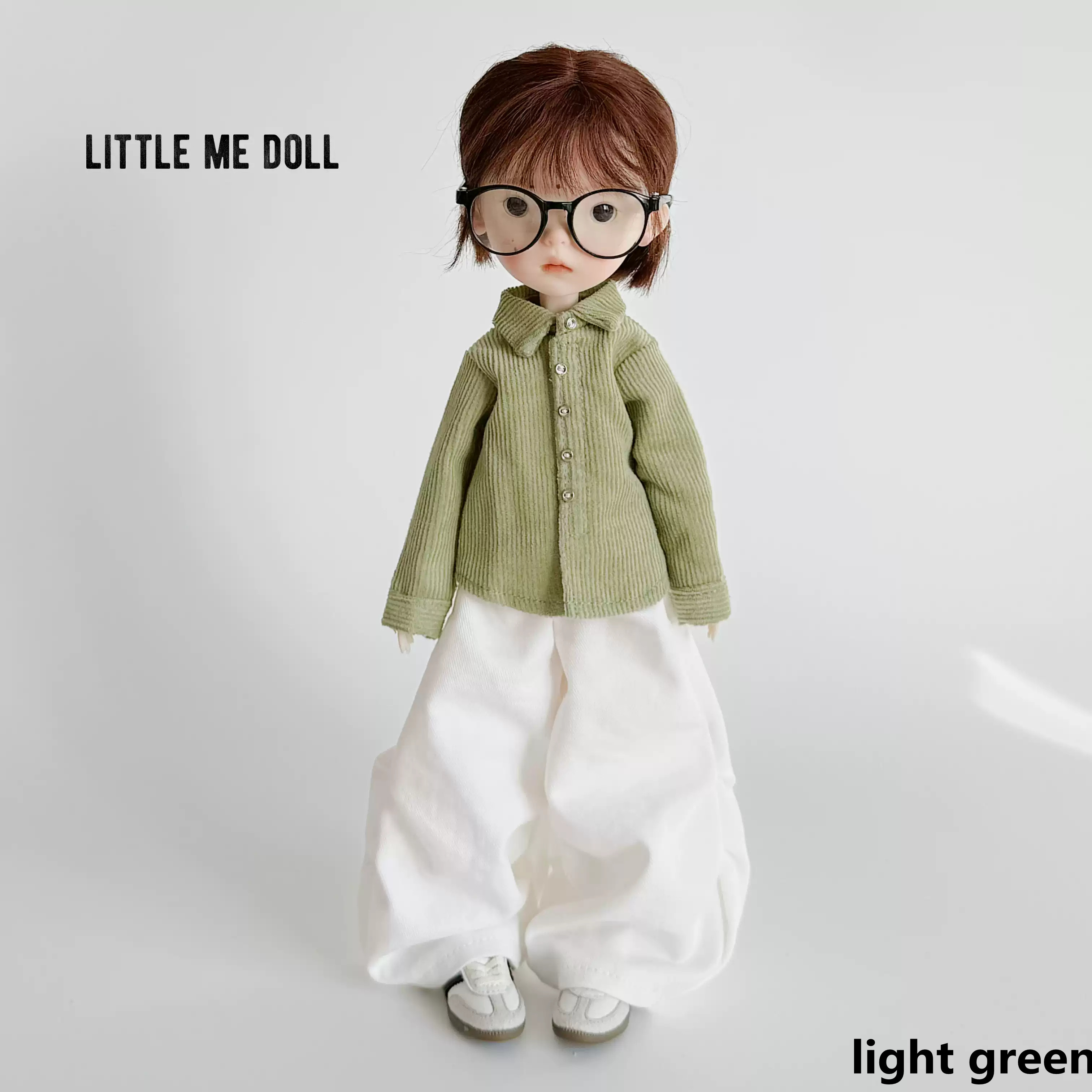 New for the first time in 2026 little me doll-Corduroy shirt