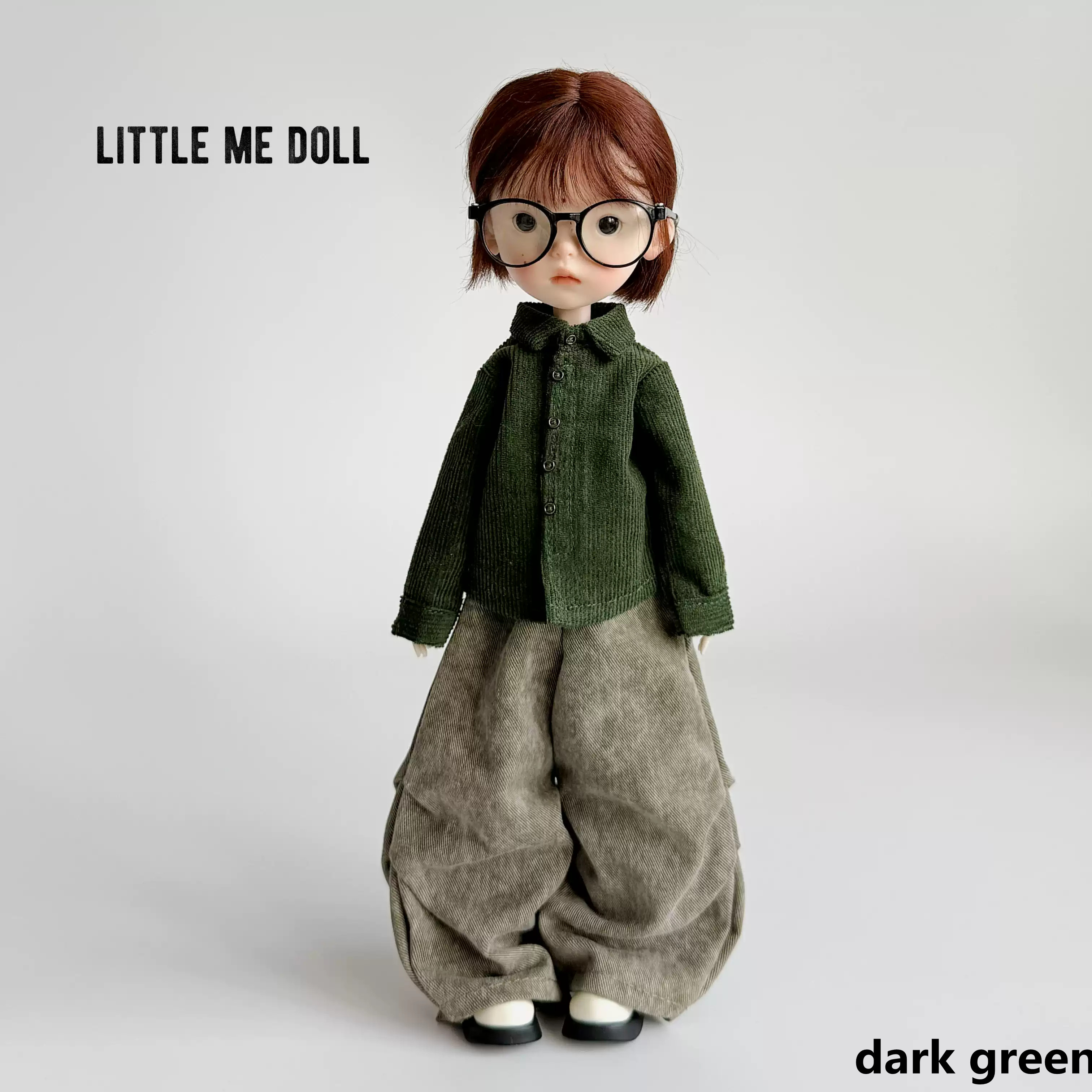 New for the first time in 2026 little me doll-Corduroy shirt