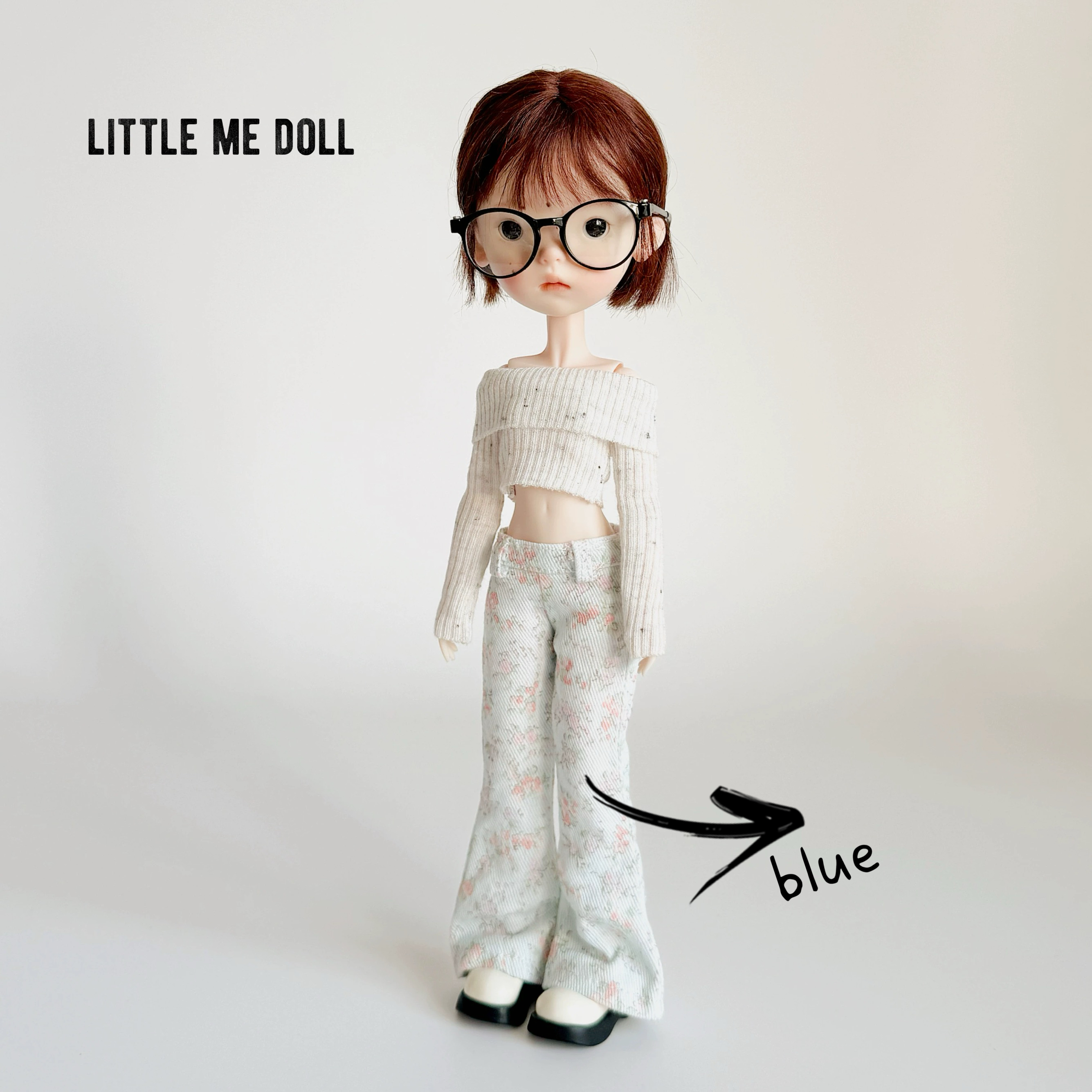 New for the first time in 2026 little me doll-Flower jeans