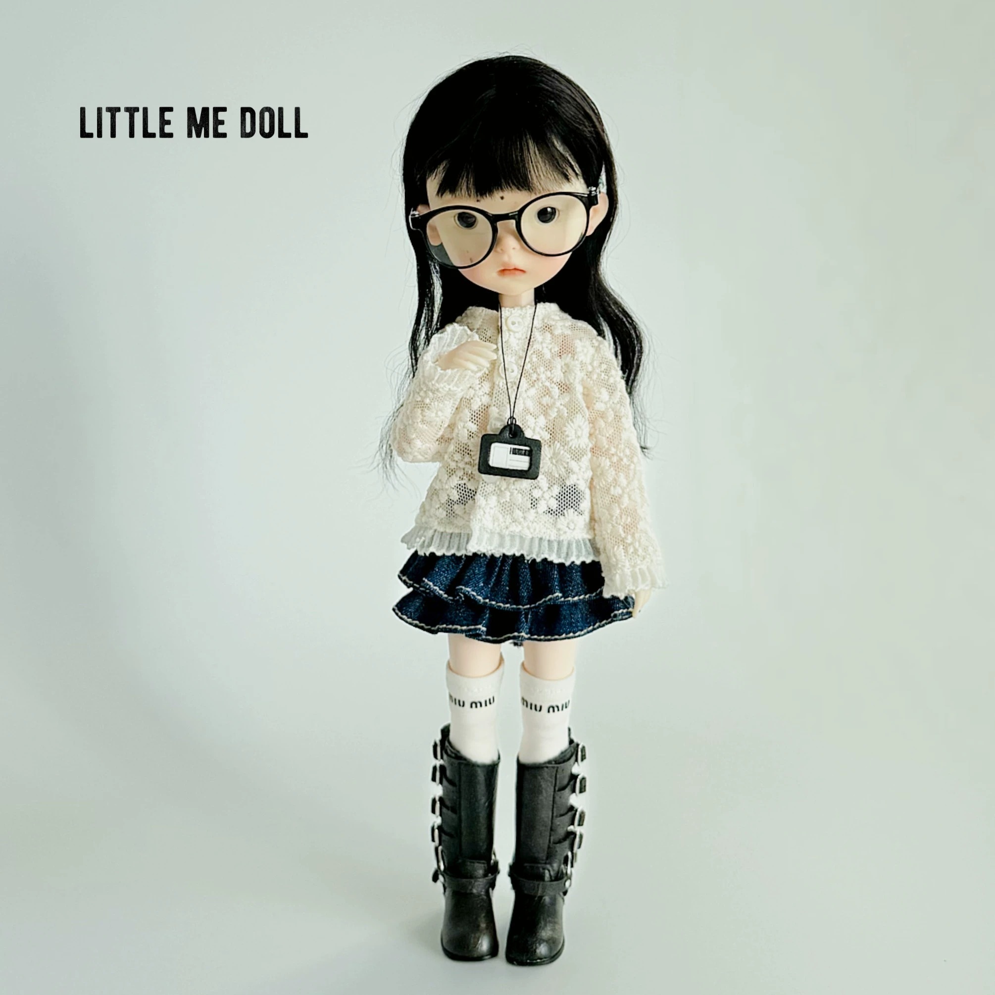 New for the first time in 2026 little me doll-Lace coat