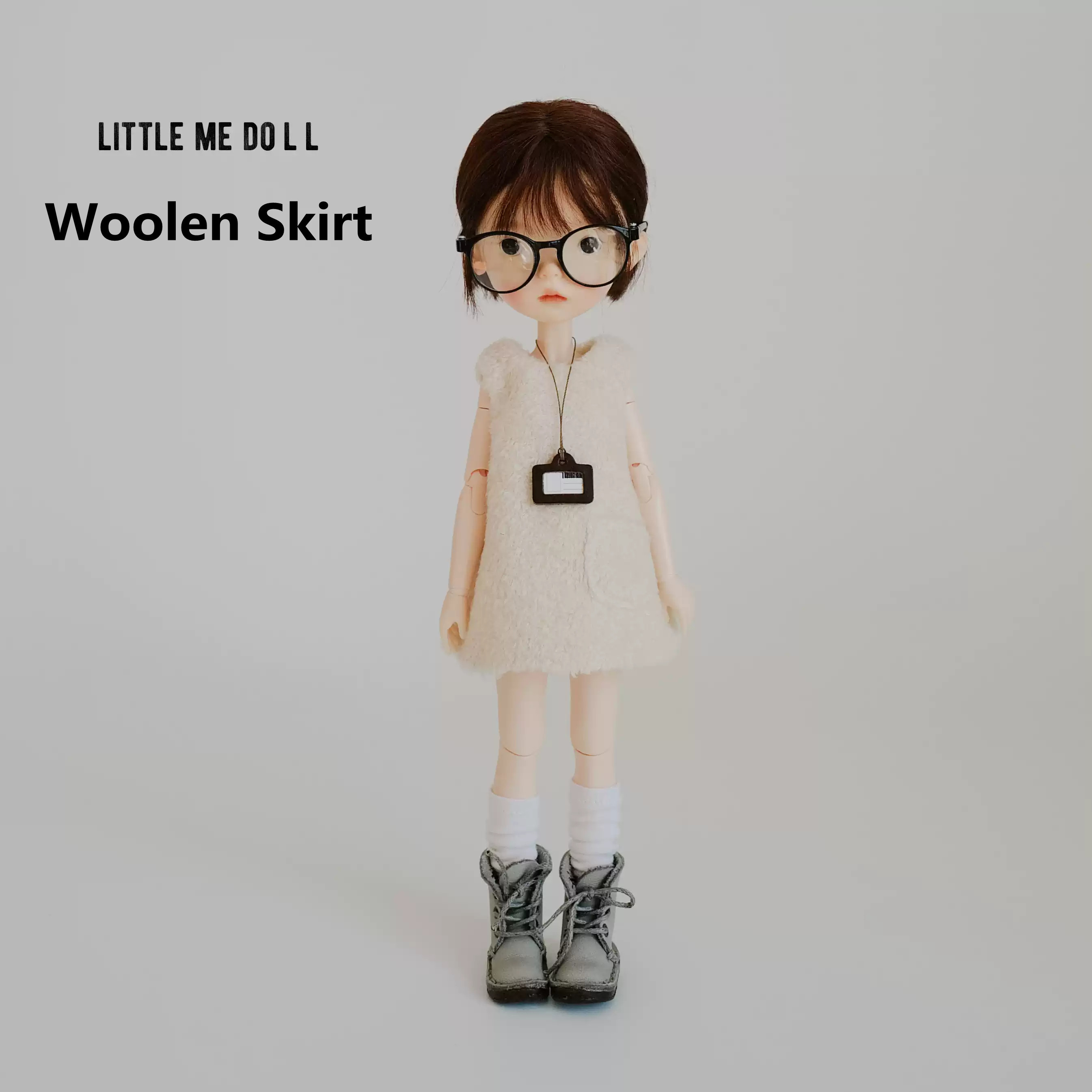 New for the first time in 2026 little me doll-Woolen Skirt