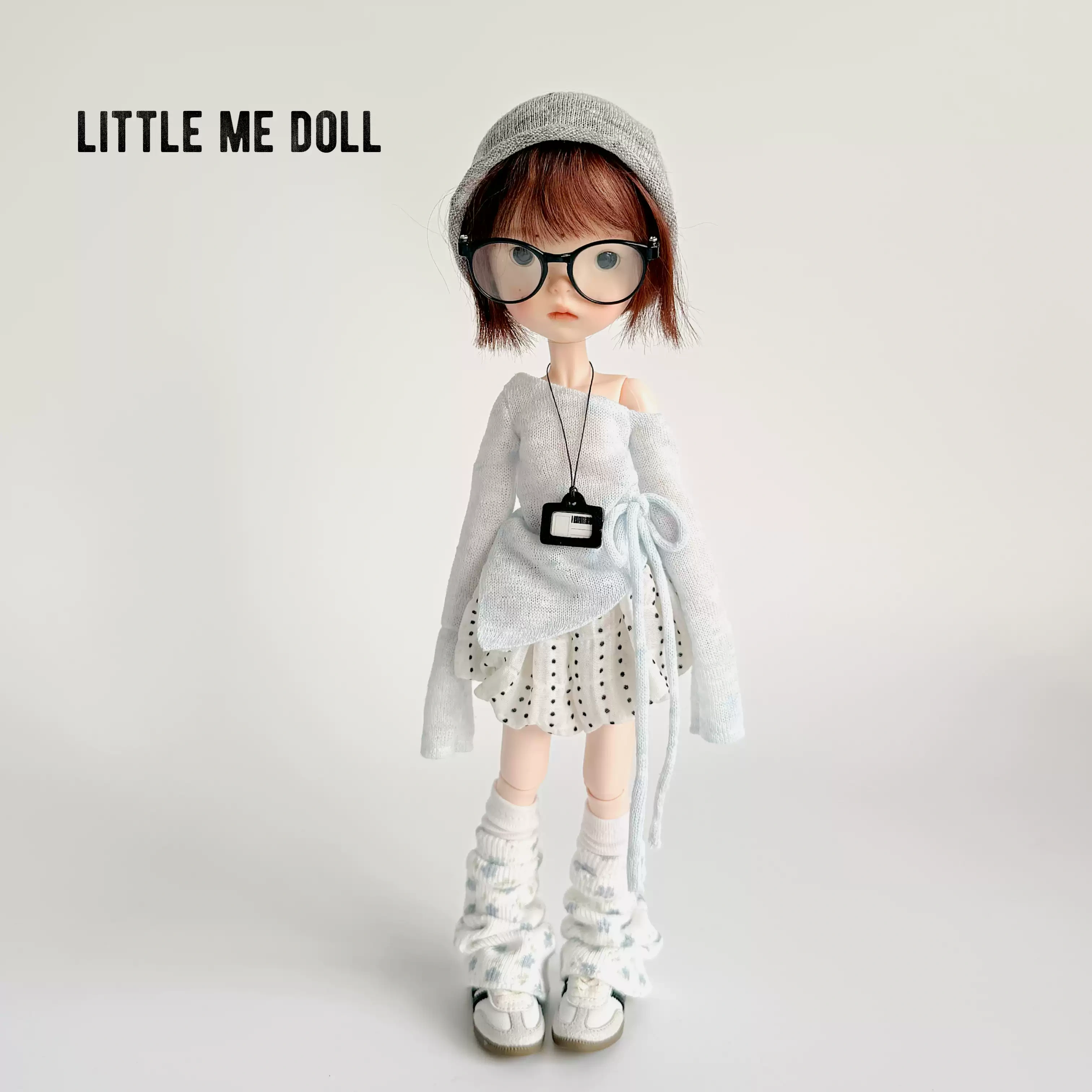 New for the first time in 2026 little me doll-Off-shoulder sweater