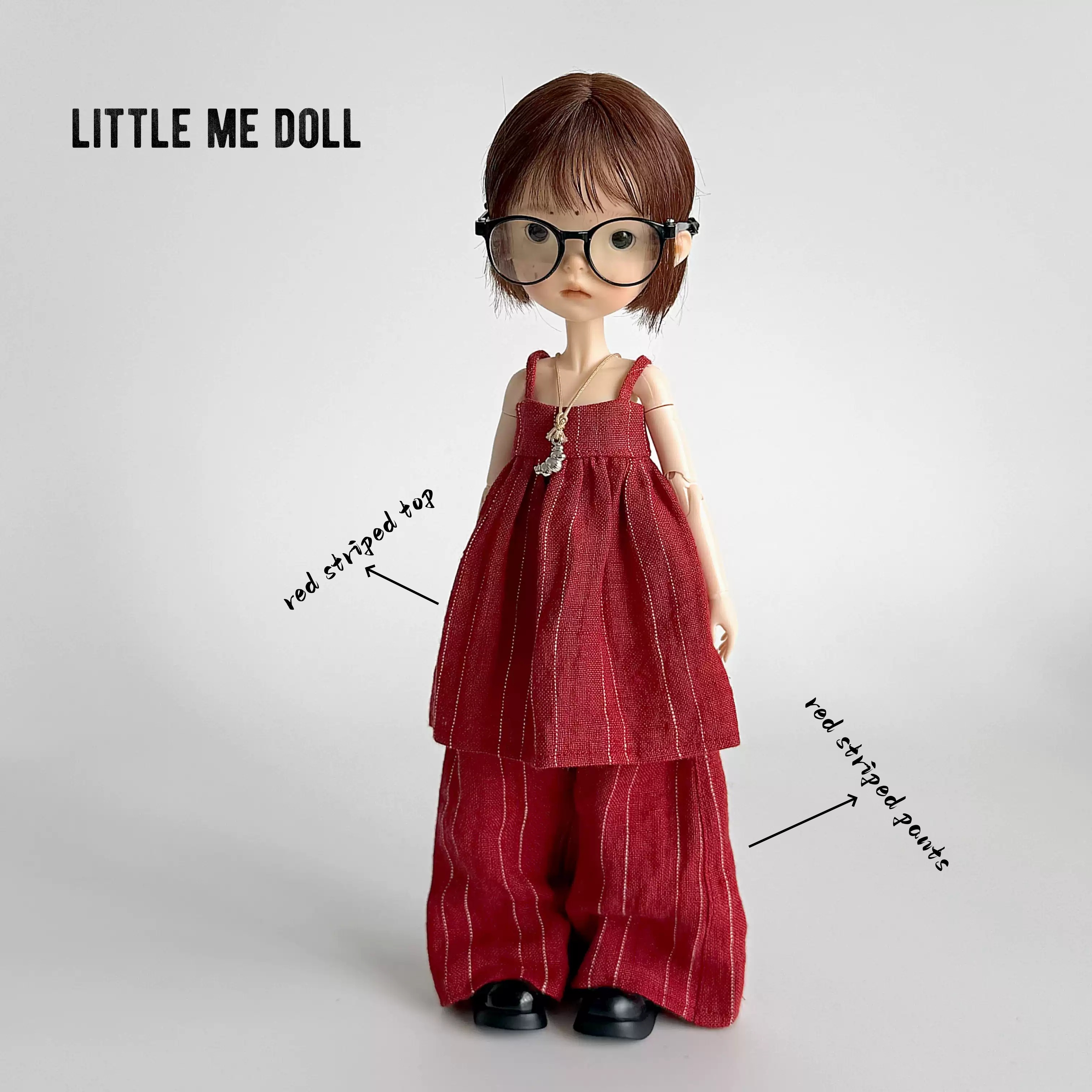New for the second time in 2026 little me doll- Cotten linen camisole&pants