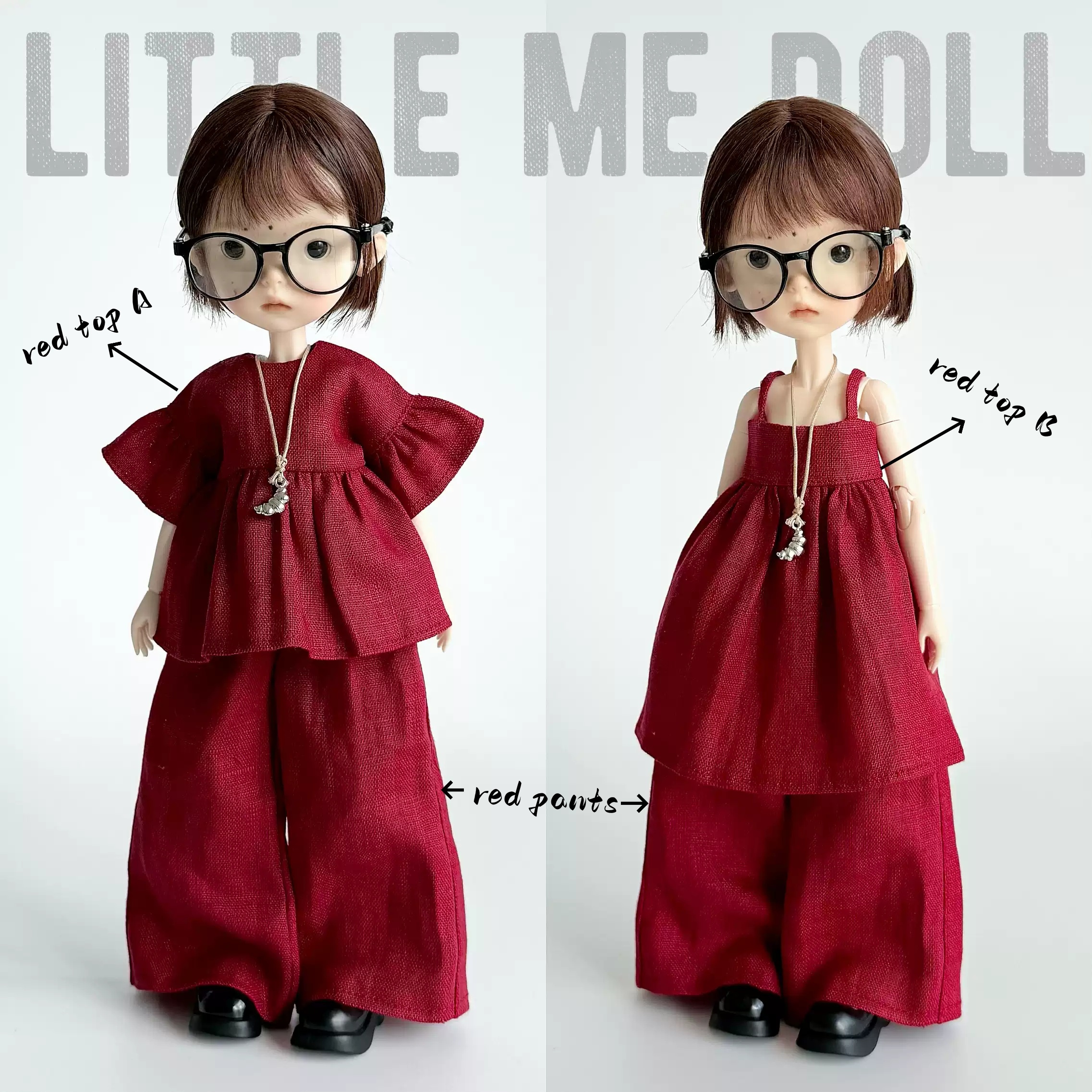 New for the second time in 2026 little me doll- Cotten linen camisole&pants