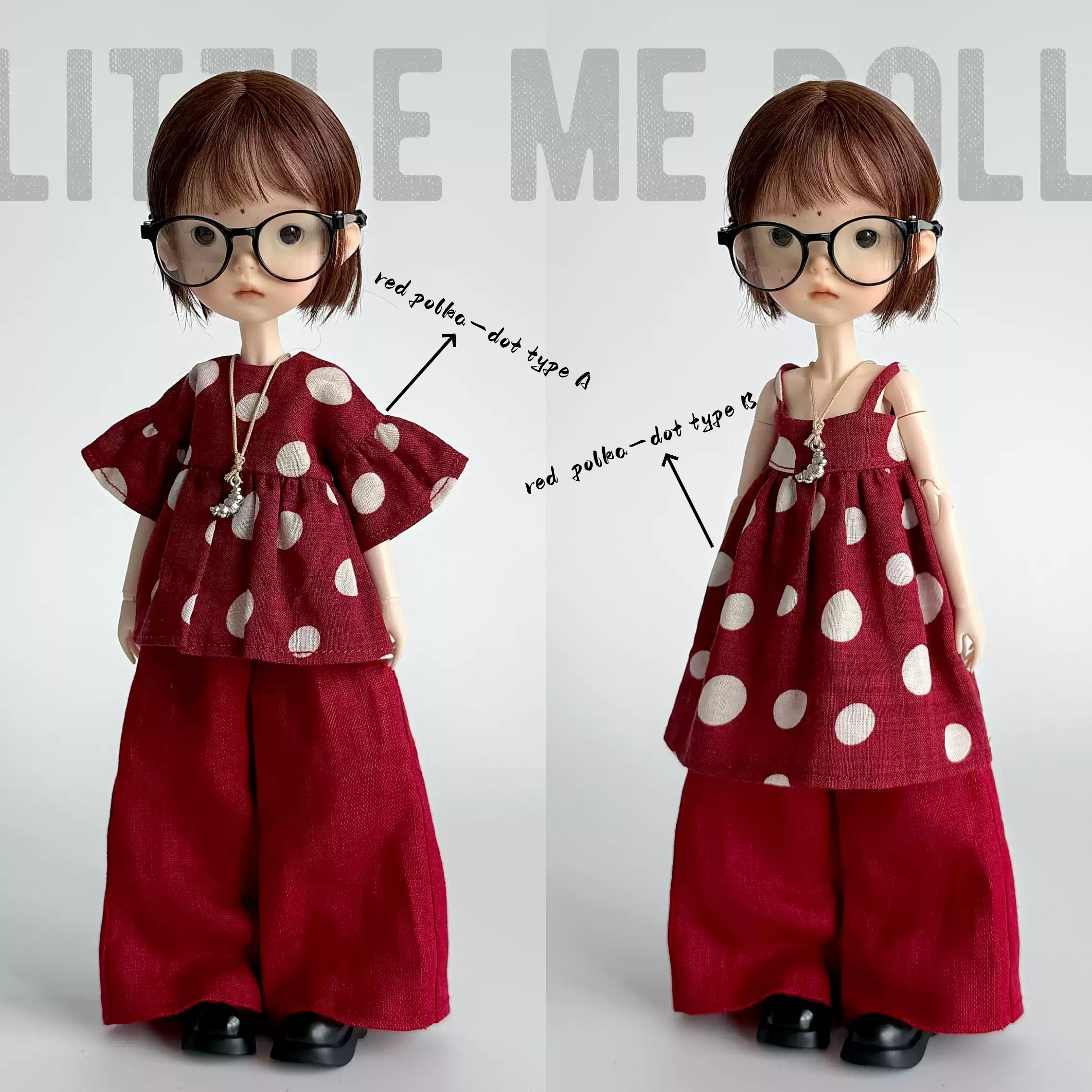 New for the second time in 2026 little me doll- Cotten linen camisole&pants