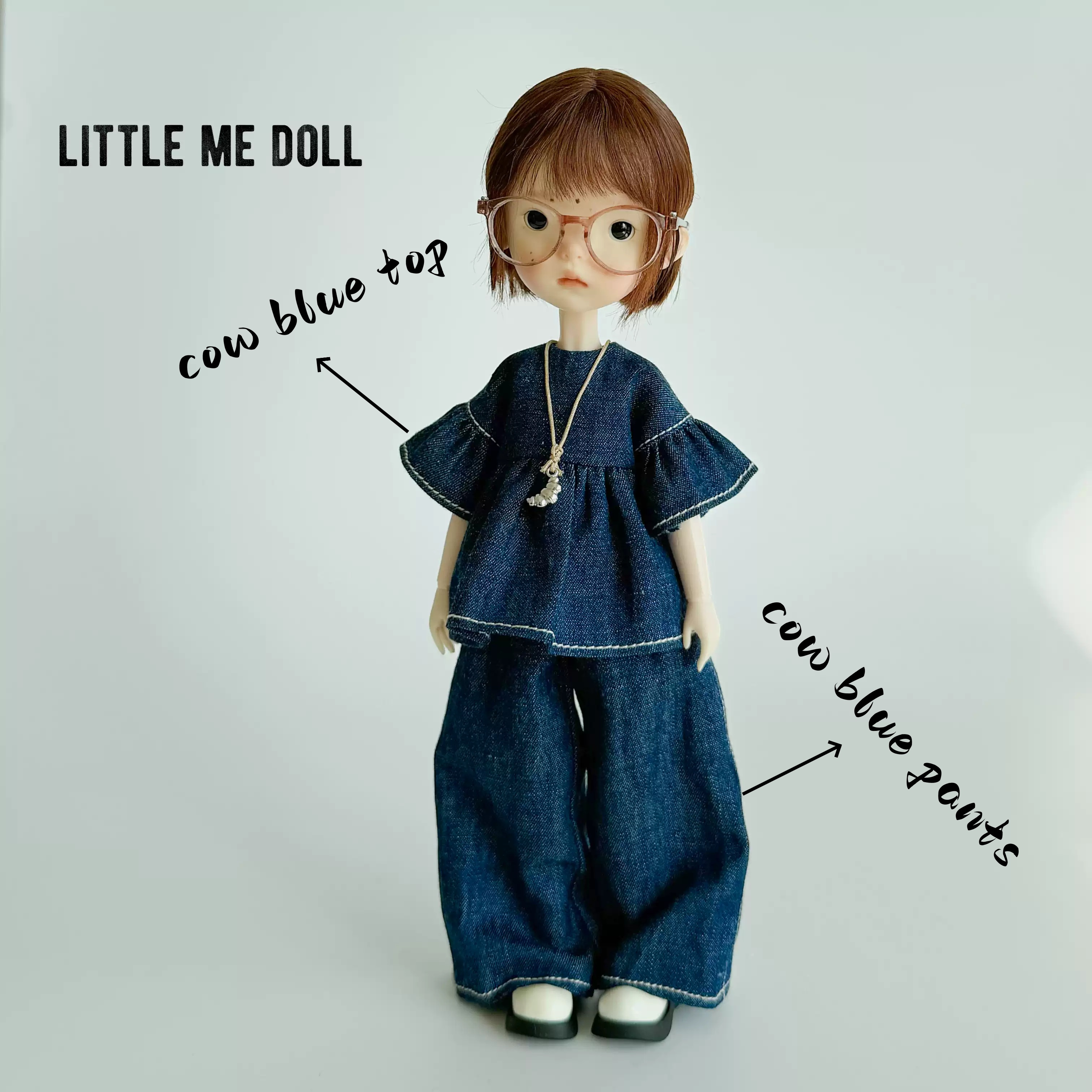 New for the second time in 2026 little me doll- Cotten linen camisole&pants