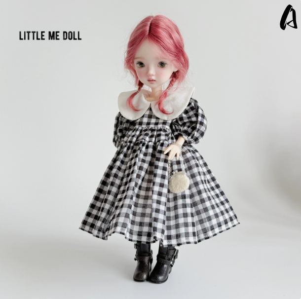 New for the second time in 2026 little me doll-Peter pan collar dress