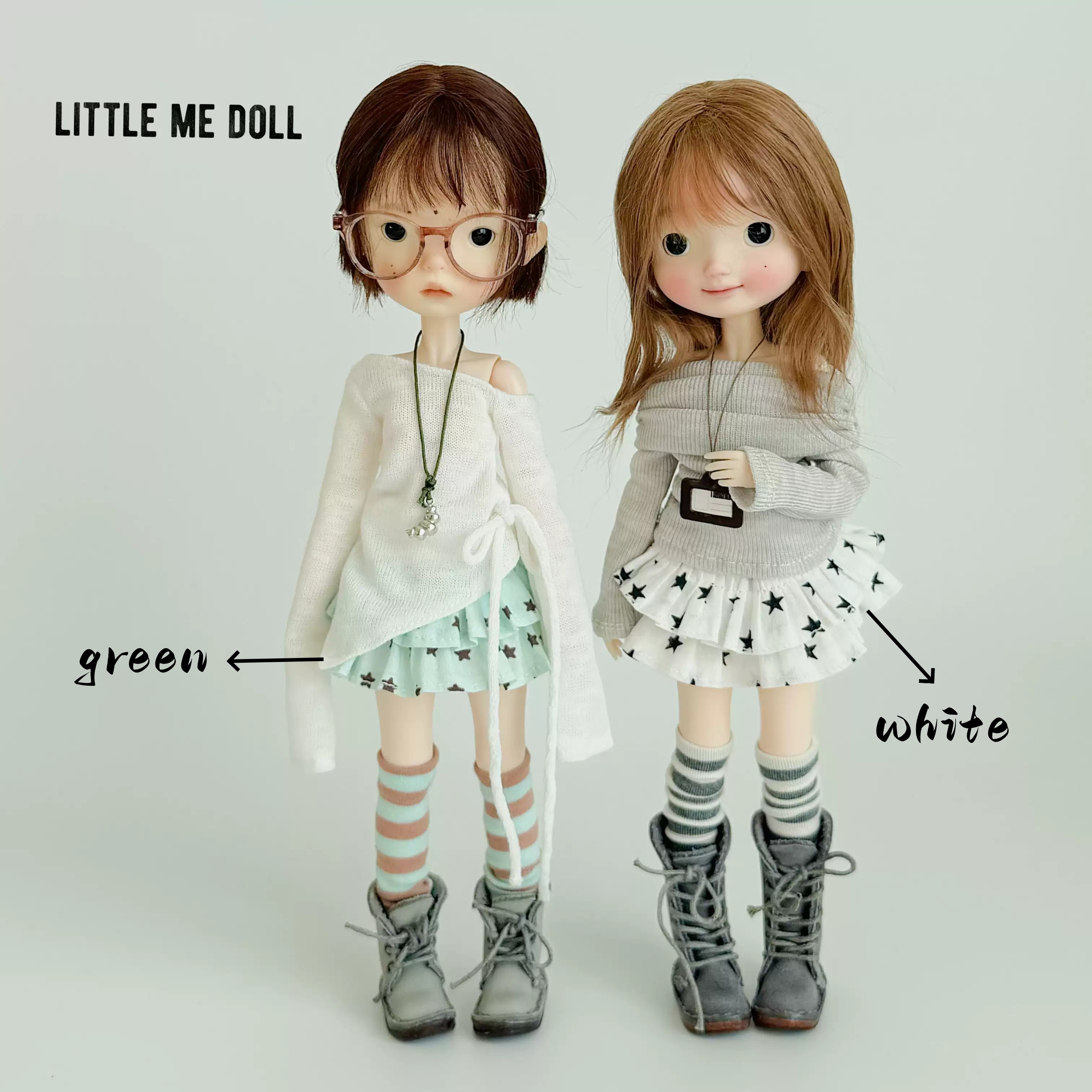 New for the second time in 2026 little me doll-Star dress&pleated skirt