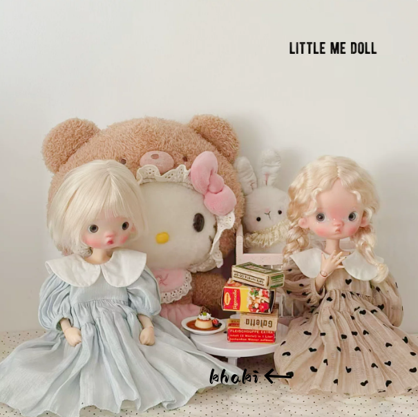 New for the second time in 2026 little me doll-Peter pan collar dress