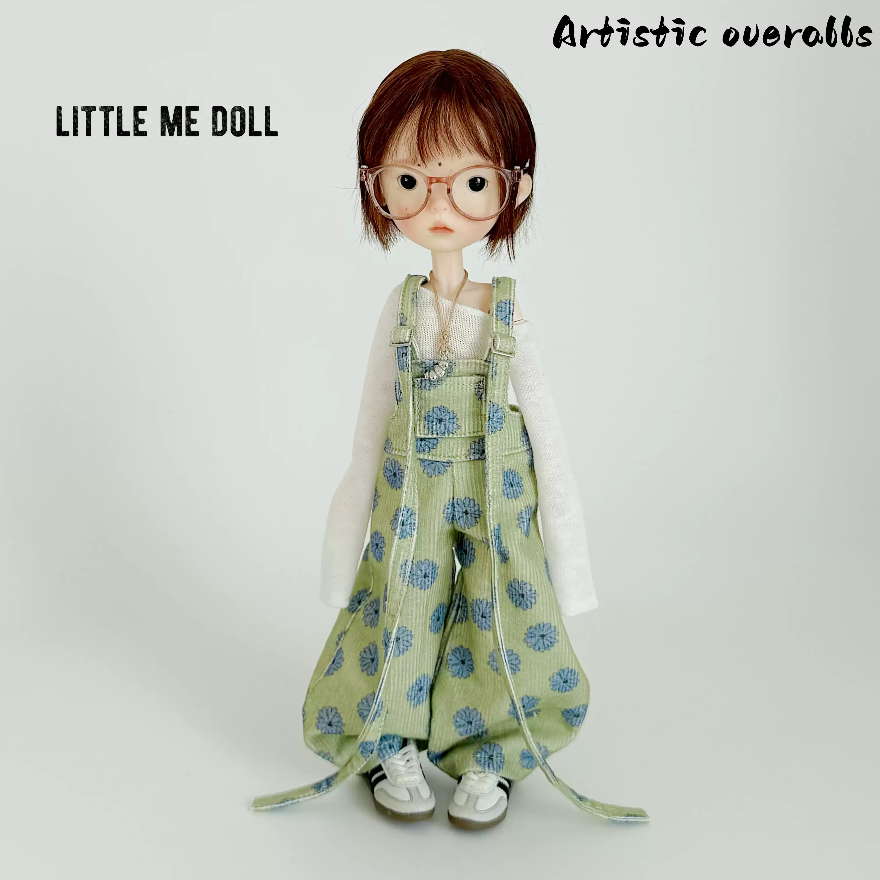 New for the second time in 2026 little me doll-Artistic overalls