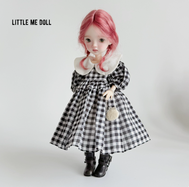 New for the second time in 2026 little me doll-Peter pan collar dress