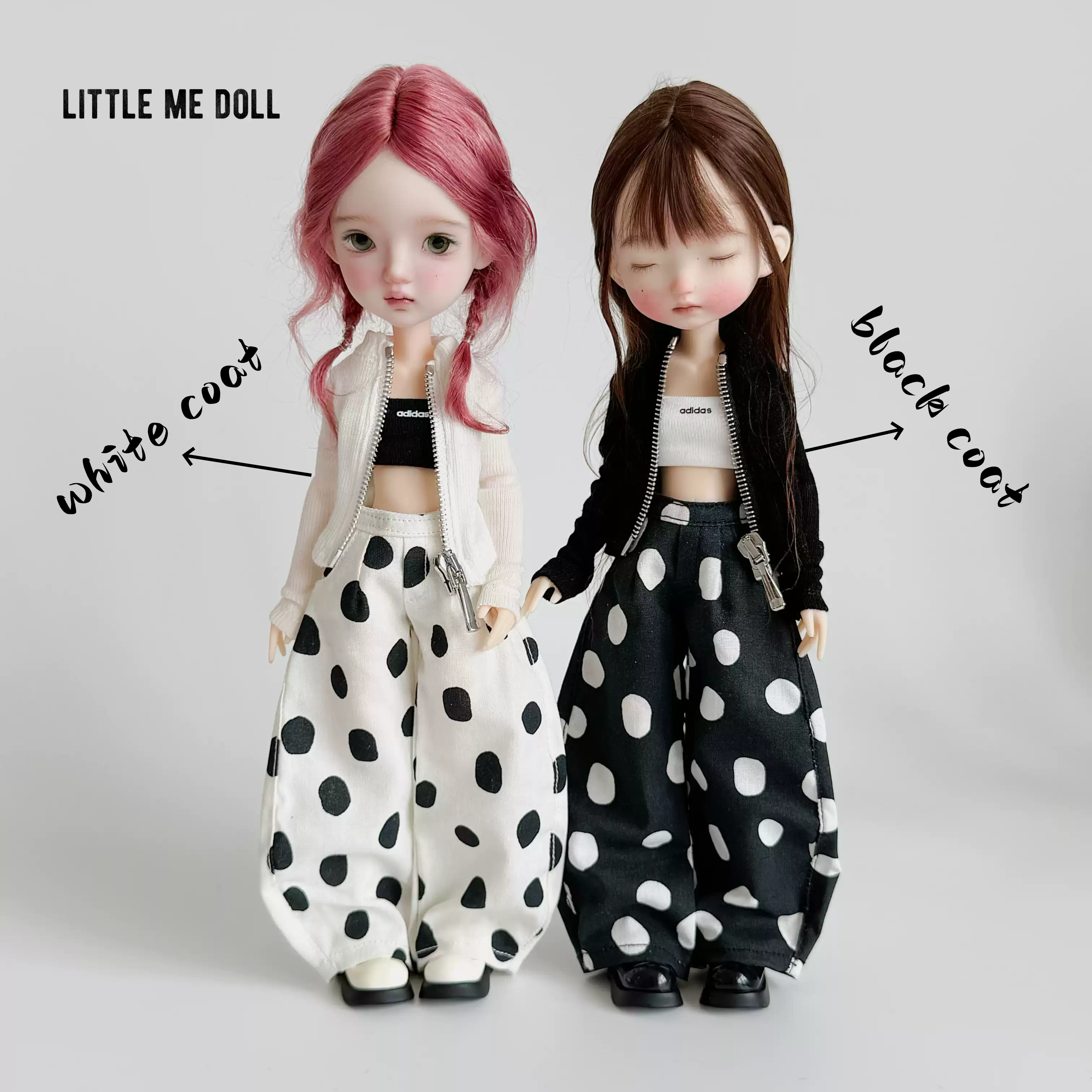 New for the second time in 2026 little me doll- Zip-up jacket&tube top