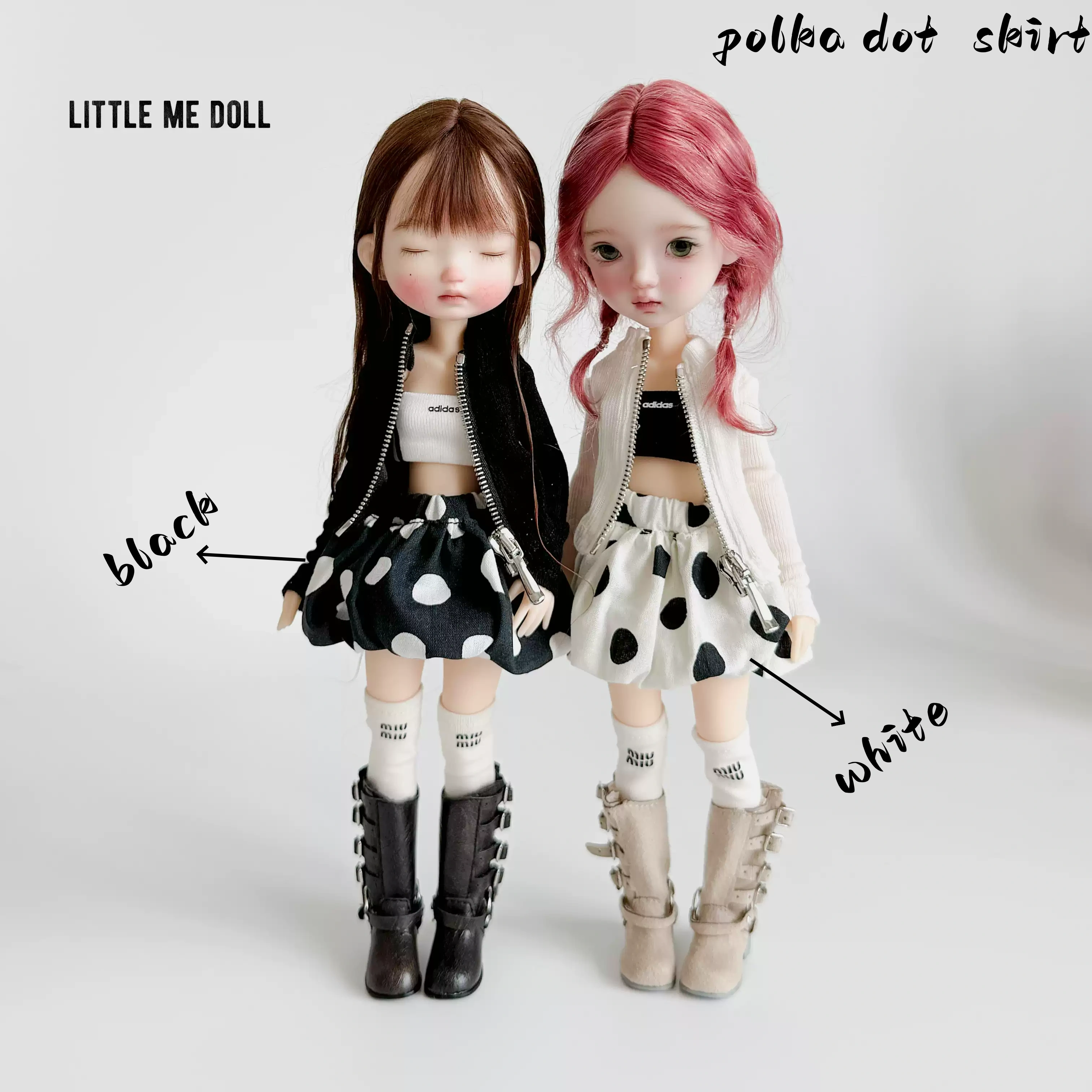 New for the second time in 2026 little me doll- Polka dot skirt&pants