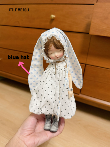 New for the third time in 2026 little me doll-Bunny ear hat&dress