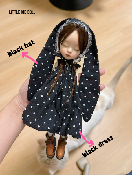 New for the third time in 2026 little me doll-Bunny ear hat&dress