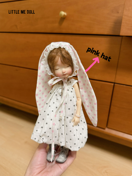 New for the third time in 2026 little me doll-Bunny ear hat&dress