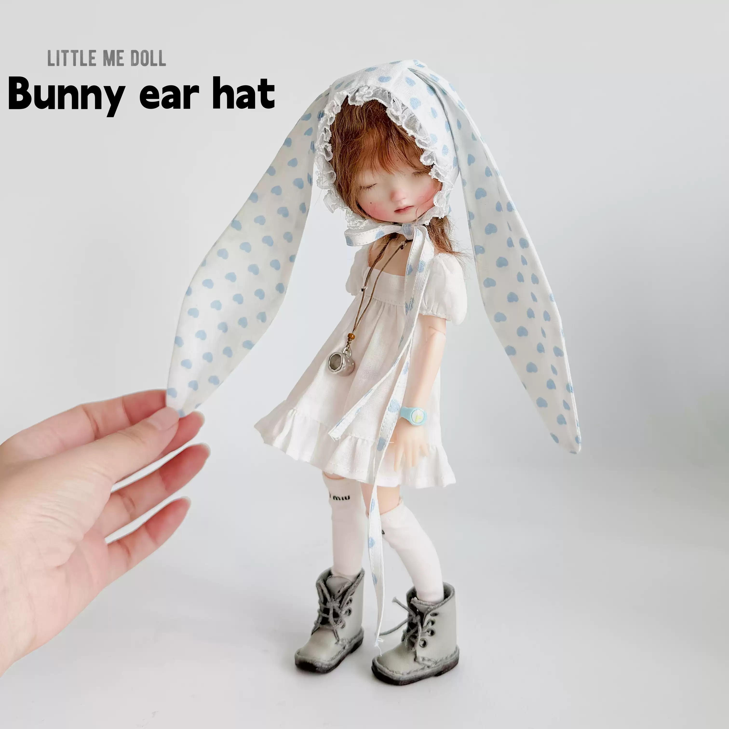 New for the third time in 2026 little me doll-Bunny ear hat&dress