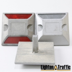 Reflective Aluminum Cat Eyes Road Stud For Road Safety