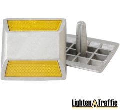 Reflective Aluminum Cat Eyes Road Stud For Road Safety