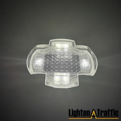 G105 30 Tons LED Round Embedded Type Cat Eye Reflector Raised Pavement Markers Solar Aluminium Road Stud for Philippine Market