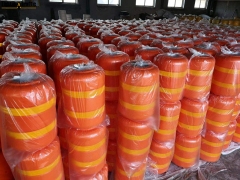 Traffic Safety Eva PU Buckets Rolling Anti Crash Guardrail Road Roller Barrier