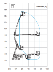 SINOBOOM ｜AB14EJ-GTZZ14EJ Electric Bending Arm Aerial Work Platform丨High-Altitude Work Platform for Sale