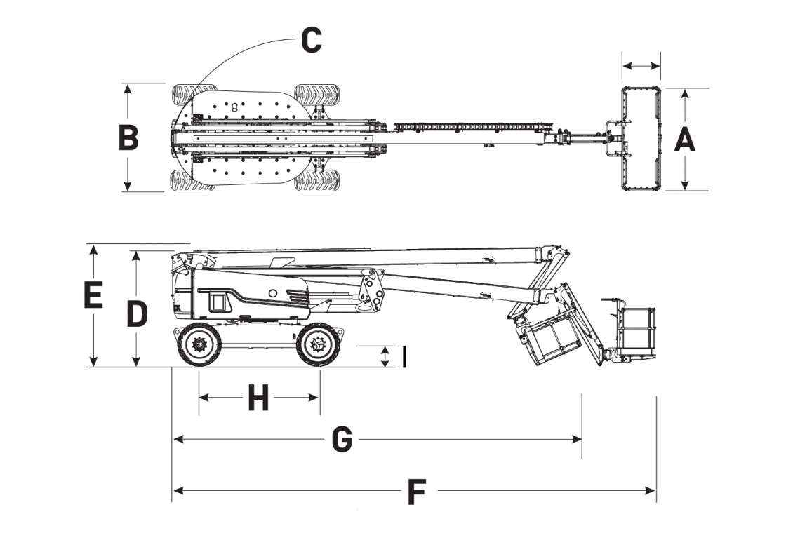 Skyjack SJ85 AJ   Curved arm type aerial work platform