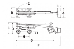 Skyjack SJ85 AJ   Curved arm type aerial work platform