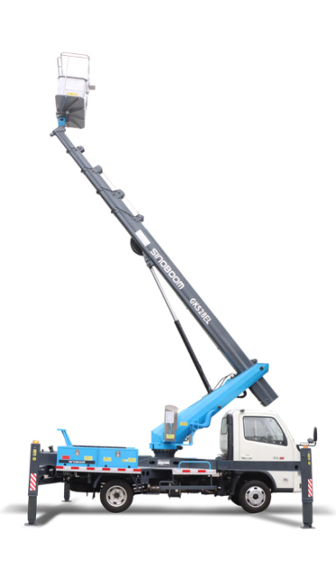 SINOBOOM | GKS28EL 28m Blue brand telescopic arm aerial work vehicle (diesel-electric hybrid) | Efficient Solution for sale