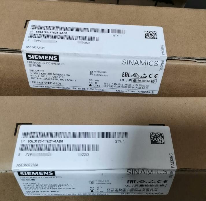 6SL3120-1TE21-0AD0 SIEMENS SINAMICS S120 frequency converter