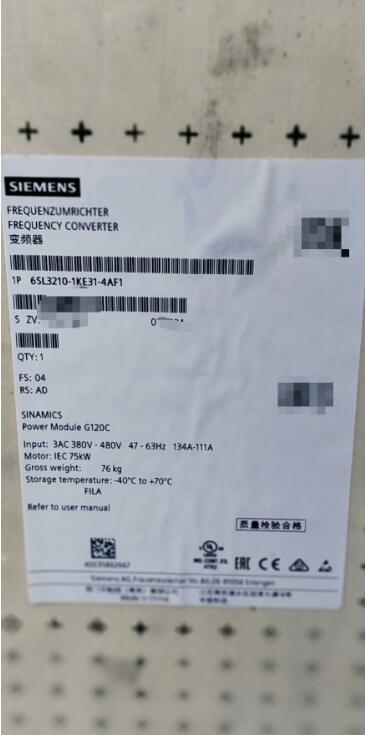 6SL3210-1KE31-4AF1 SIEMENS SINAMICS G120C Frequency Converter