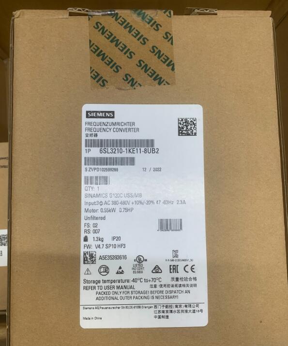 6SL3210-1KE11-8UB2 SIEMENS SINAMICS G120C Frequency Converter